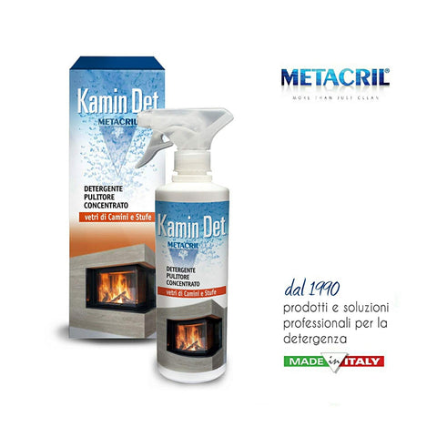 METACRIL - Kamin Det - nettoyant détartrant pour cheminée ou poêle 500 ml | Produit de nettoyage