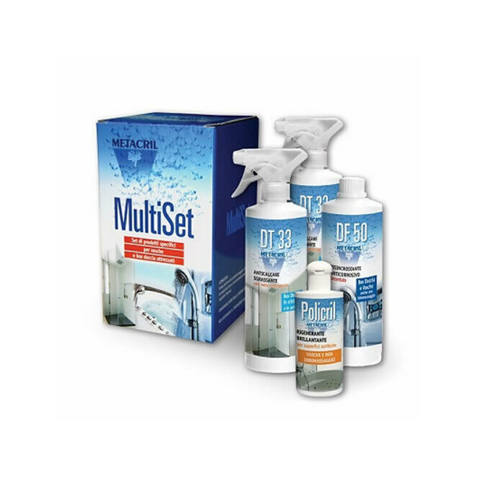 METACRIL - Multi Set Shower - entretien des cabines de douche | Produit de nettoyage des cabines de douche