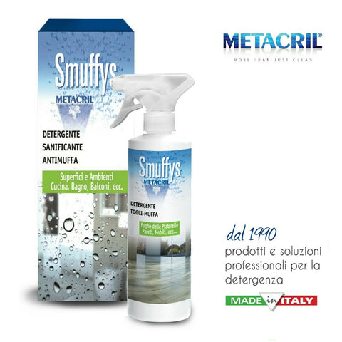 METACRIL - Smuffys - assainisseur avec action anti-moisissure 500 ml | Produit de nettoyage