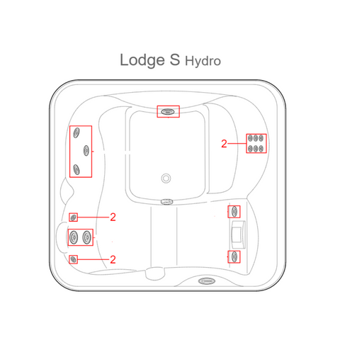 [PRE COMMANDE] JACUZZI - Jets 200 DX Micro Grey - Lodge Pool - LIVRAISON SOUS 2-4 SEMAINES